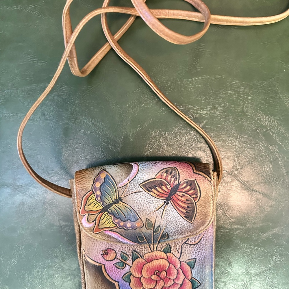 Floral Butterfly Crossbody Bag